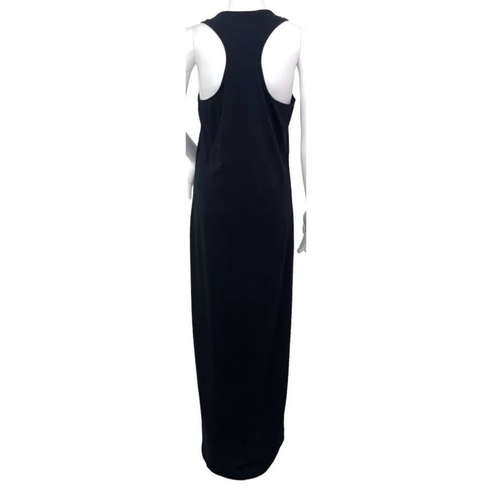 Calme by Johnny Was Black Racer Back Knit Maxi Dress Size Medium NEW - Picture 3 of 7